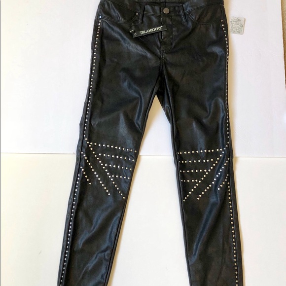 Free People Pants - Free People Spray on Vegan Studded Leather Pants
